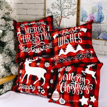 Amazon Hot Sale Christmas Pillow Fase Sofá Cojín de almohada de almohada Casa